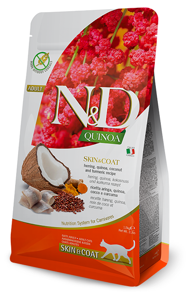Farmina Quinoa with Herring Skin & Coat Cat Dry Food - 1.5KG