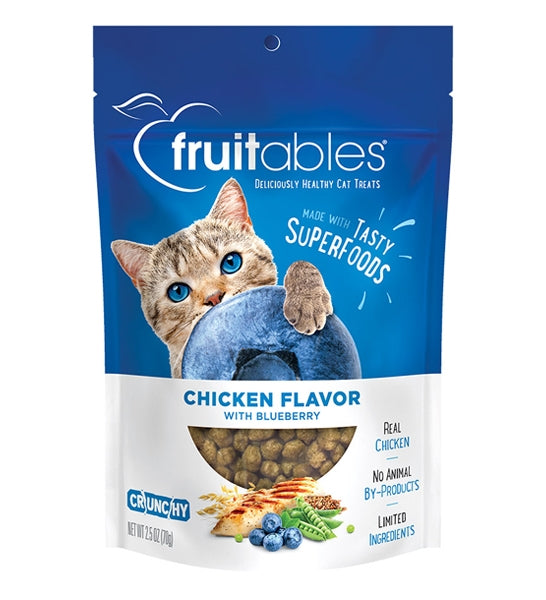 Fruitables Chicken Flavour With Blueberry Cat Treats 70G