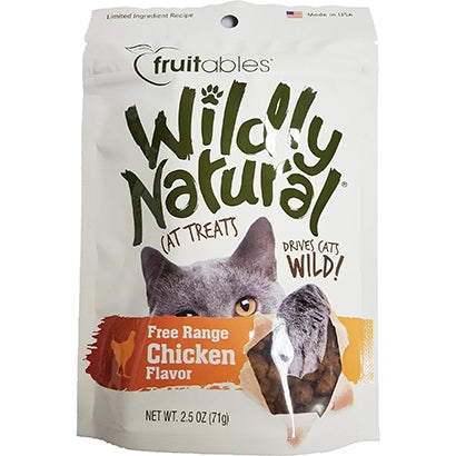 Fruitables Wildly Natural Chicken Flavour Cat Treats 71G-1