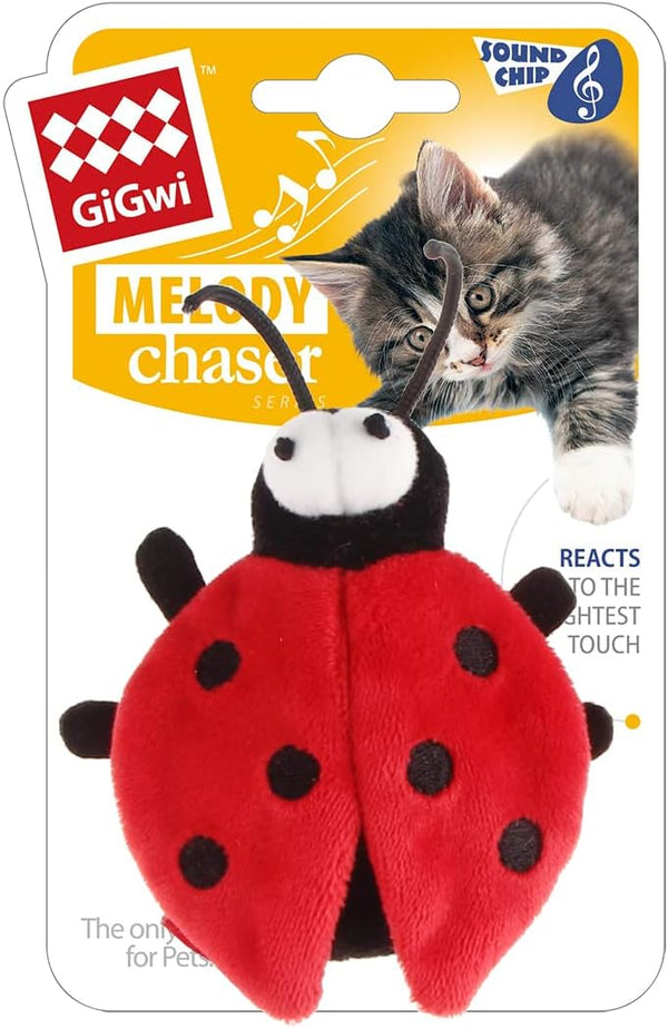 GiGwi Bee Melody Chaser-Red/Black