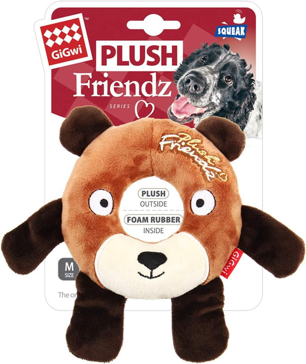 Gigwi Plush Friendz Bear-Brown-Medium-1