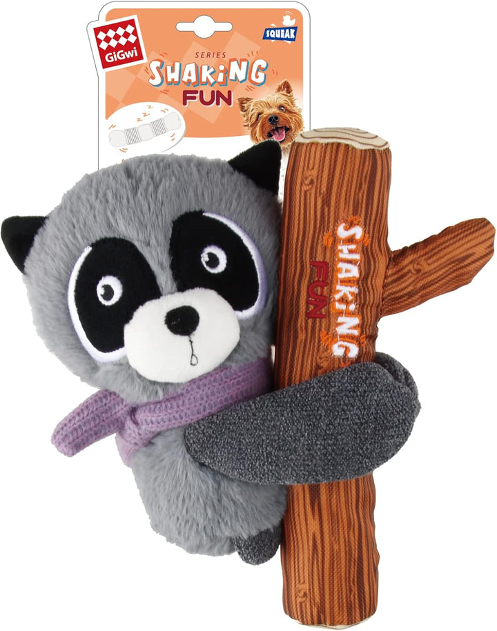 Gigwi Shaking Fun Squeaker Toy Raccoon -1