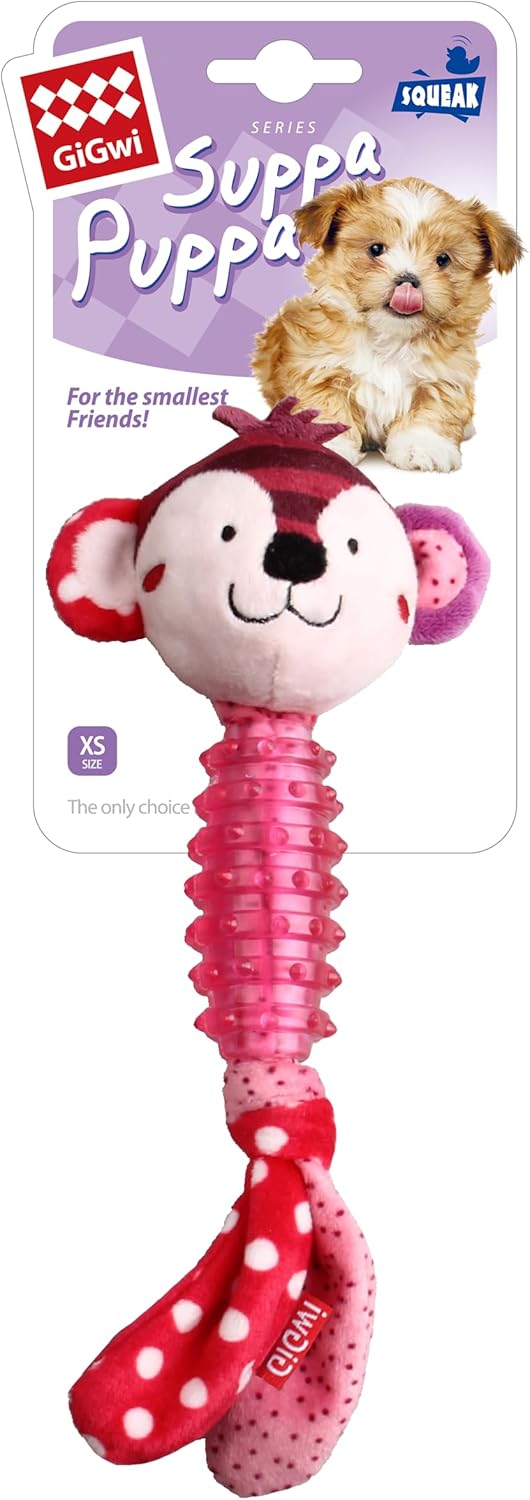  Gigwi Squeaker Toy Suppa Puppa Monkey Dog-1