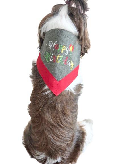 Grey_RedEmbroideredBirthdayBandana-1