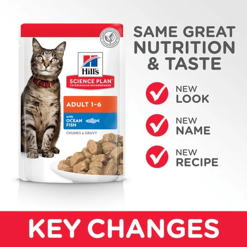 Hill's Science Plan Adult Wet Cat Food Ocean Fish Pouches 85G-2