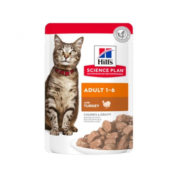 Hill's Science Plan Adult Wet Cat Food Turkey Pouches 85G-1