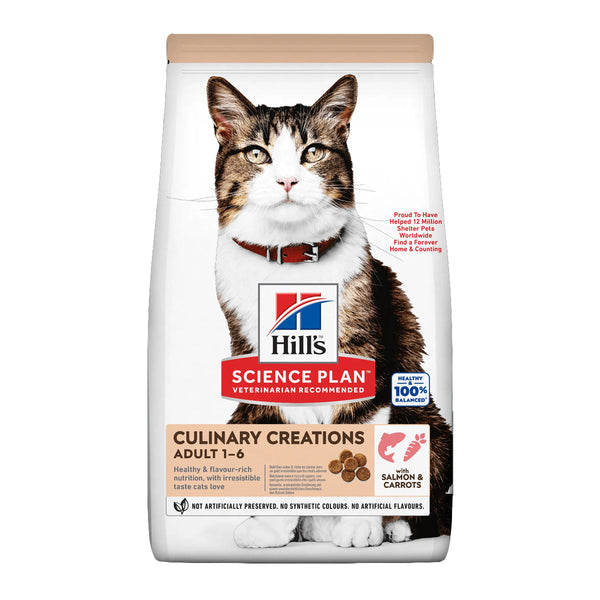 Hill's Science Plan Culinary Creations Salmon and Carrots Cat Dry Food 1.5KG-1