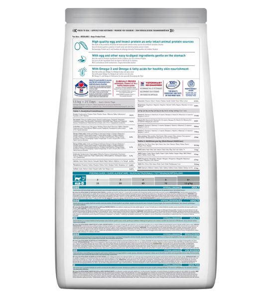 Hill's Science Plan Hypoallergenic No Grain Egg & Insect Protein Adult Dry Cat Food 1.5KG-2