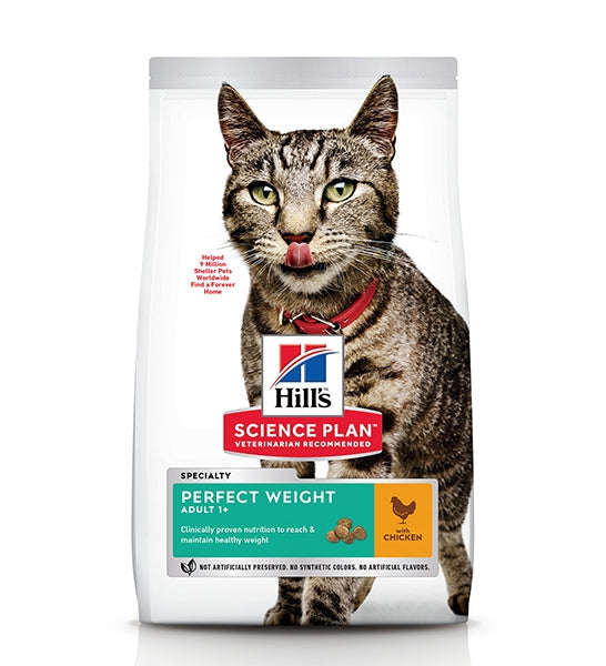Hill's Science Plan Perfect Weight Adult Cat Food with Chicken-1