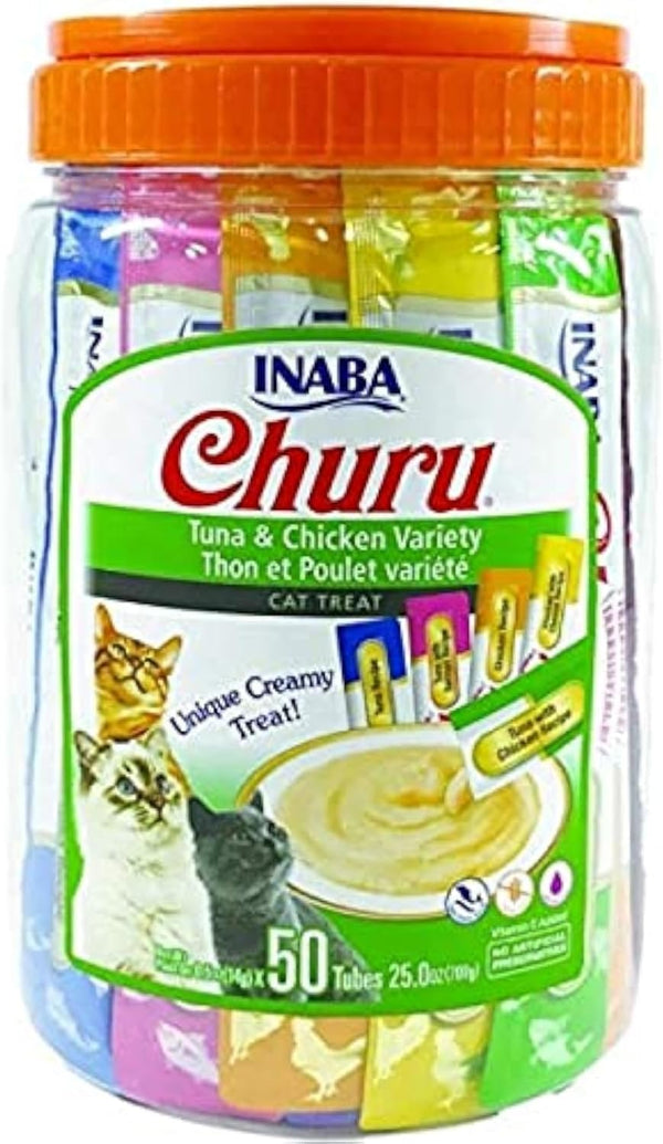 
INABA Tuna and Chicken Varieties Flavor Treats for Cat