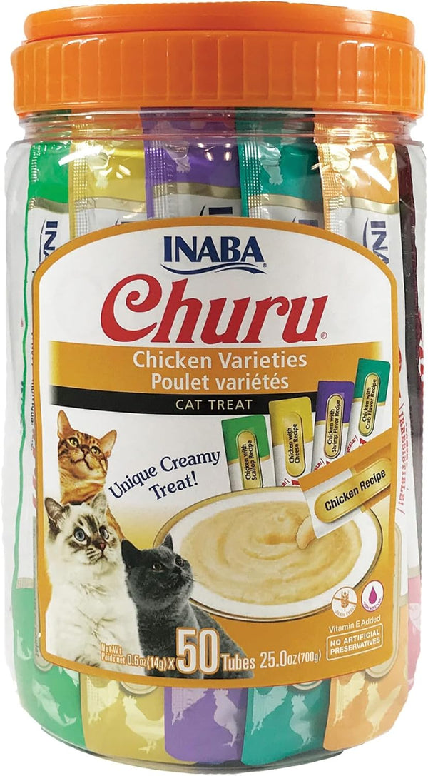  Inaba Churu Chicken Variety Pack Cat Treats-1