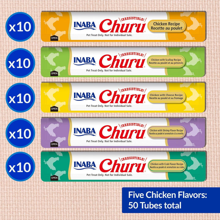  Inaba Churu Chicken Variety Pack Cat Treats-3