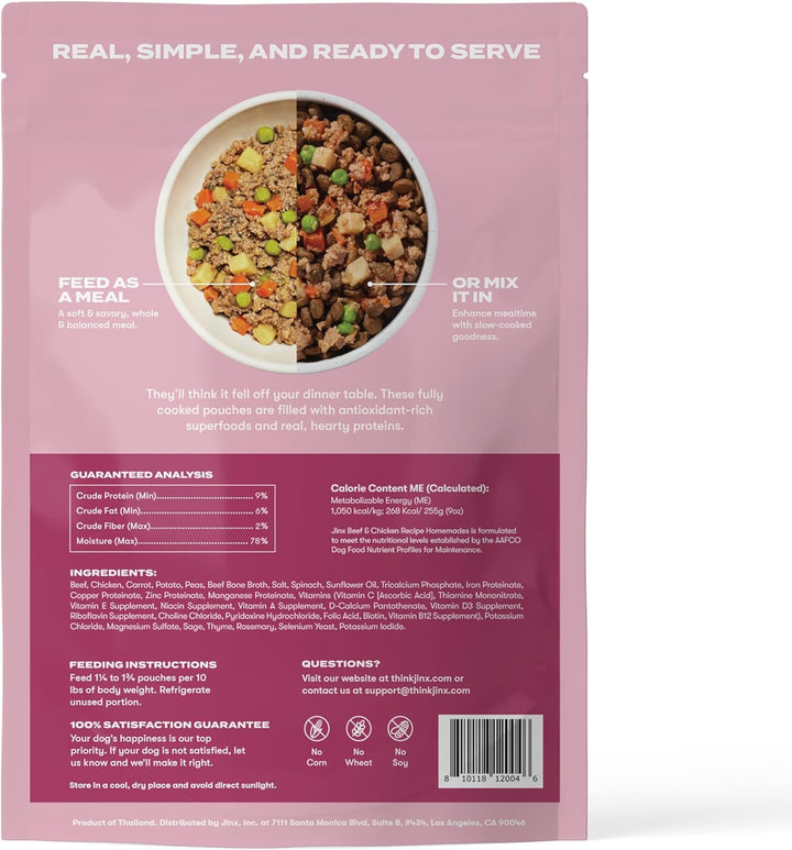 Jinx Beef Wet Dog Food Topper-2