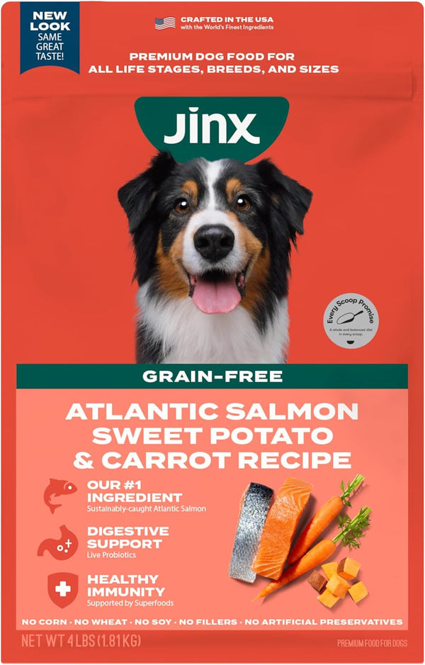 Jinx Premium Grain-Free Dry Dog Food-Real Salmon-1