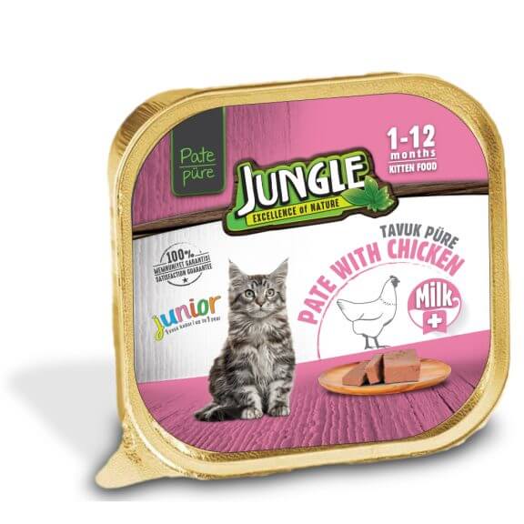 Jungle Cup Junior Pate With Chicken & Milk