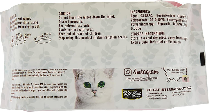 Kit Cat 5 In 1 Wipes Baby Powder Scented-80 Sheets-2