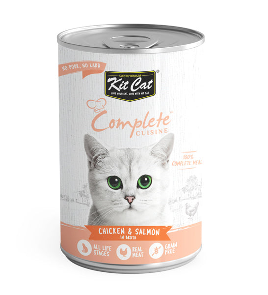Kit Cat Complete Cuisine Chicken and Salmon in Broth 150G - 1