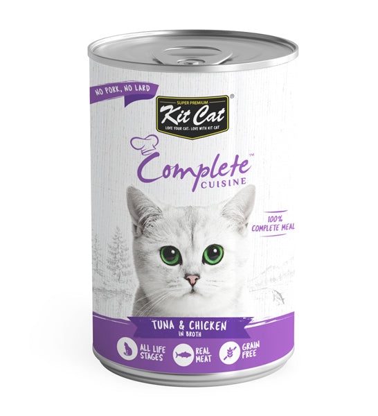 Kit Cat Complete Cuisine Tuna and Chicken in Broth 150G - 1