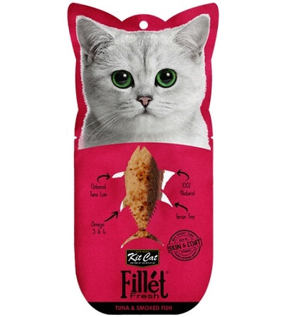 Kit Cat FilletFresh Tuna & Smoked Fish Cat Treats 30G