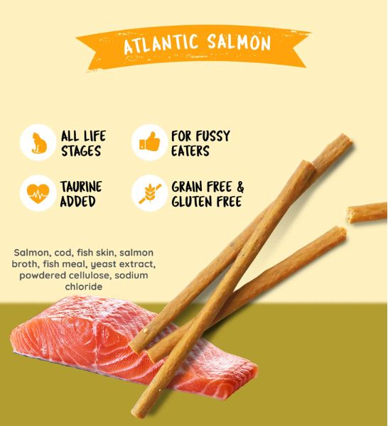 Kit Cat Grain Free Cat Stick Atlantic Salmon 15G-2