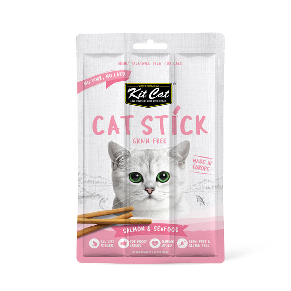 Kit Cat Grain Free Cat Stick Salmon & Seafood 15G-1