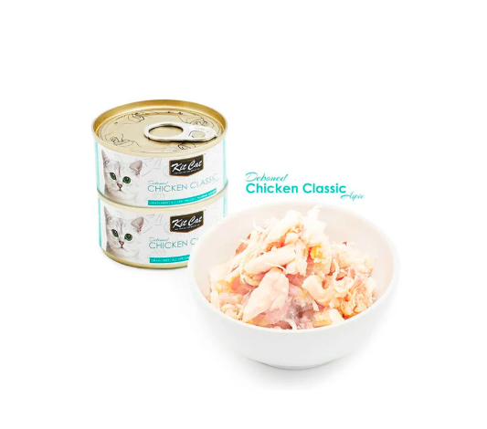 Kit Cat Grain Free Chicken Classic Topper Wet Cat Food 80G - 2