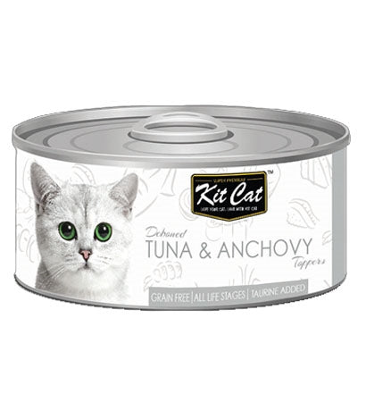 Kit Cat Grain Free Tuna & Anchovy Topper Wet Cat Food 80G - 1