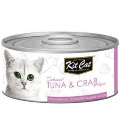 Kit Cat Grain Free Tuna & Crab Topper Wet Cat Food 80G - 1