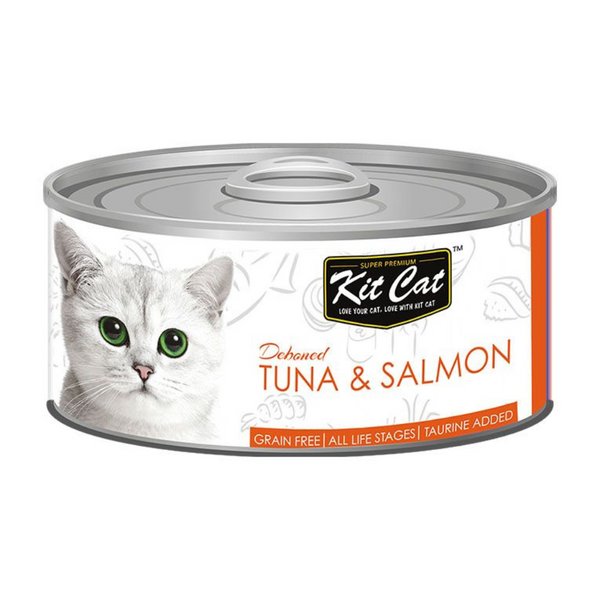 Kit Cat Grain Free Tuna & Salmon Topper Wet Cat Food 80G - 1