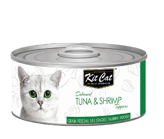 Kit Cat Grain Free Tuna & Shrimp Topper Wet Cat Food 80G - 1