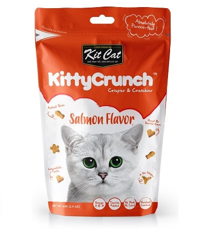 Kit Cat Kitty Crunch Salmon Flavour Cat Treats 60G-1