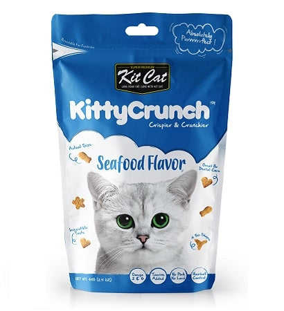 Kit Cat Kitty Crunch Seafood Flavour Cat Treats 60G-1