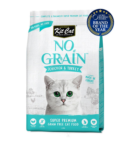 Kit Cat No Grain Chicken & Turkey Super Premium Cat Dry Food
