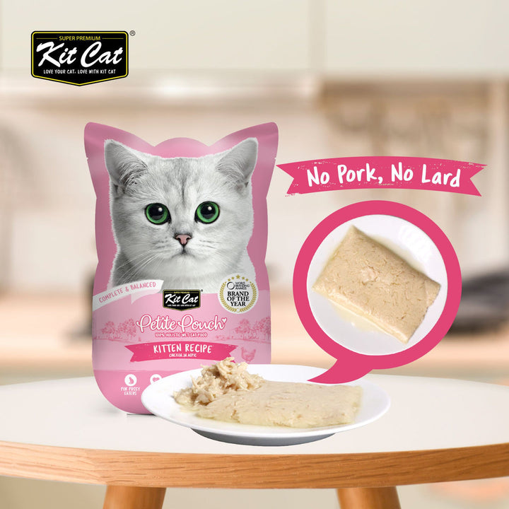 Kit Cat Petite Pouch - Kitten Chicken In Aspic Wet Cat Food 70G - 4