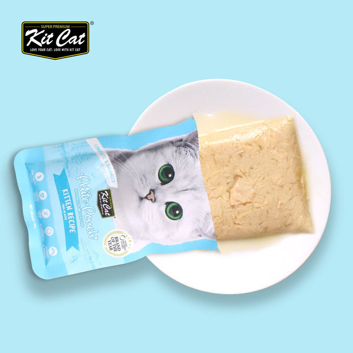 Kit Cat Petite Pouch - Kitten Tuna In Aspic Wet Cat Food 70G - 2