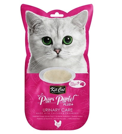 Kit Cat Purr Puree Plus Urinary Care Chicken Cat Treats 60G