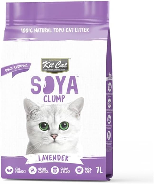 
Kit Cat Soya Clump Soybean Litter - Lavender