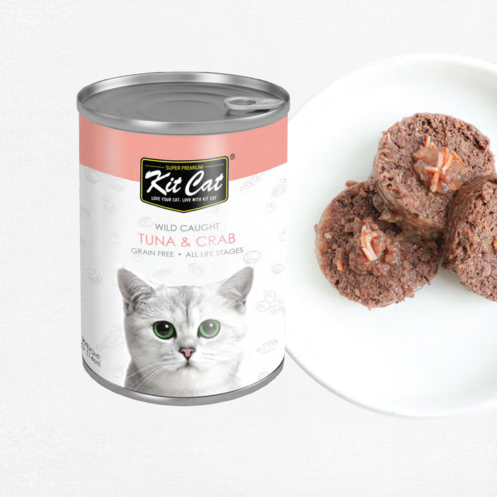 Kit Cat Wild Caught Tuna with Crab Wet Cat Food 400G - 2