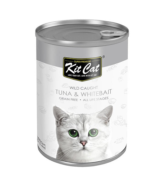 Kit Cat Wild Caught Tuna with Whitebait Wet Cat Food 400G - 1