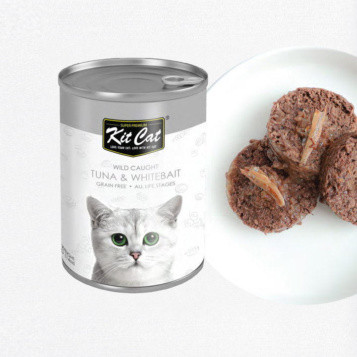 Kit Cat Wild Caught Tuna with Whitebait Wet Cat Food 400G - 2