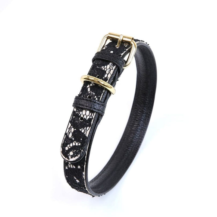 LACE LEATHER COLLAR-3