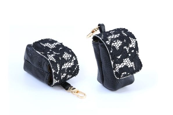 LACE LEATHER POOP BAG POUCH-1