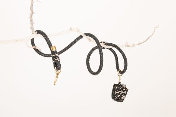 LACE LEATHER POOP BAG POUCH-2