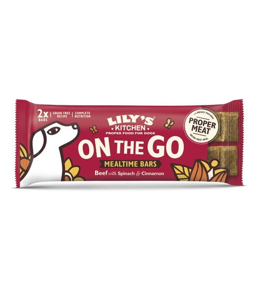 Lily's Kitchen Beef on the Go Bars for Dogs 40G - 1