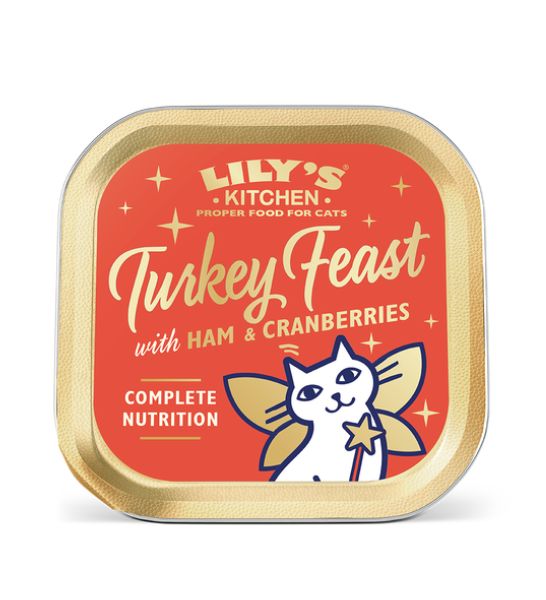 Lily's Kitchen Cat Christmas Turkey and Ham Feast 85G - 1