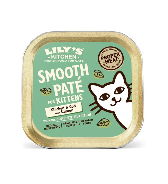 Lily's Kitchen Chicken Cod & Salmon Pate Kitten Wet Food - 1