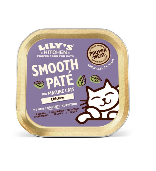 Lily's Kitchen Chicken Pate for Mature Cats Wet Food  - 1