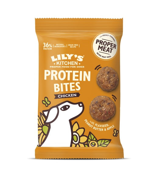 Lily's Kitchen Chicken Protein Bites for Dogs 40G  - 1