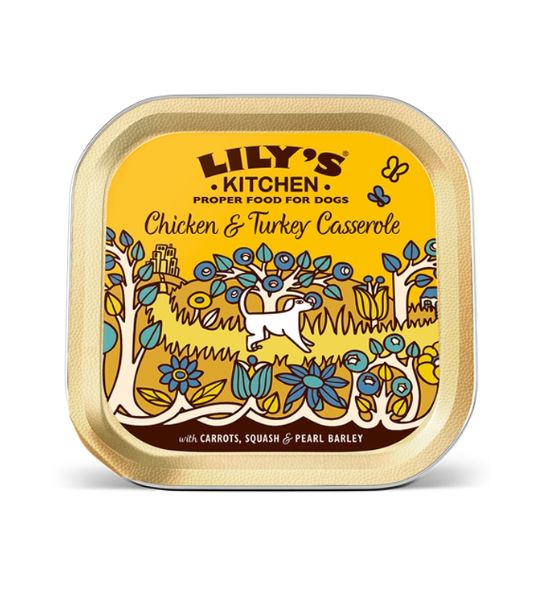 Lily's Kitchen Chicken & Turkey Casserole Wet Dog Food-1