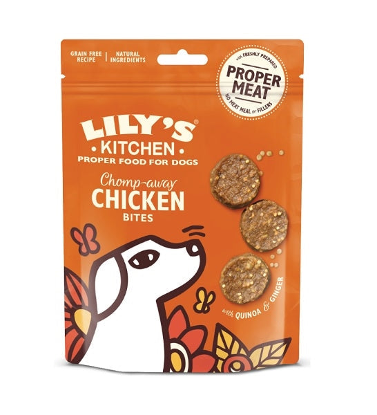 Lily's Kitchen Chomp-Away Chicken Bites Dog Treats-1